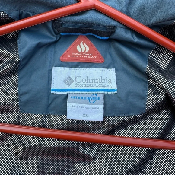Columbia Kids Interchange Light Jacket Omni-Heat Thermal Comfort Size XS 4-5 - Picture 5 of 5